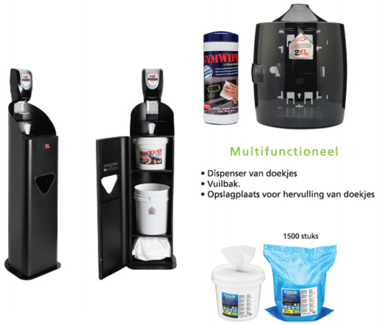desinfecterende doekjes en dispensers desinfecterende doekjes en dispensers